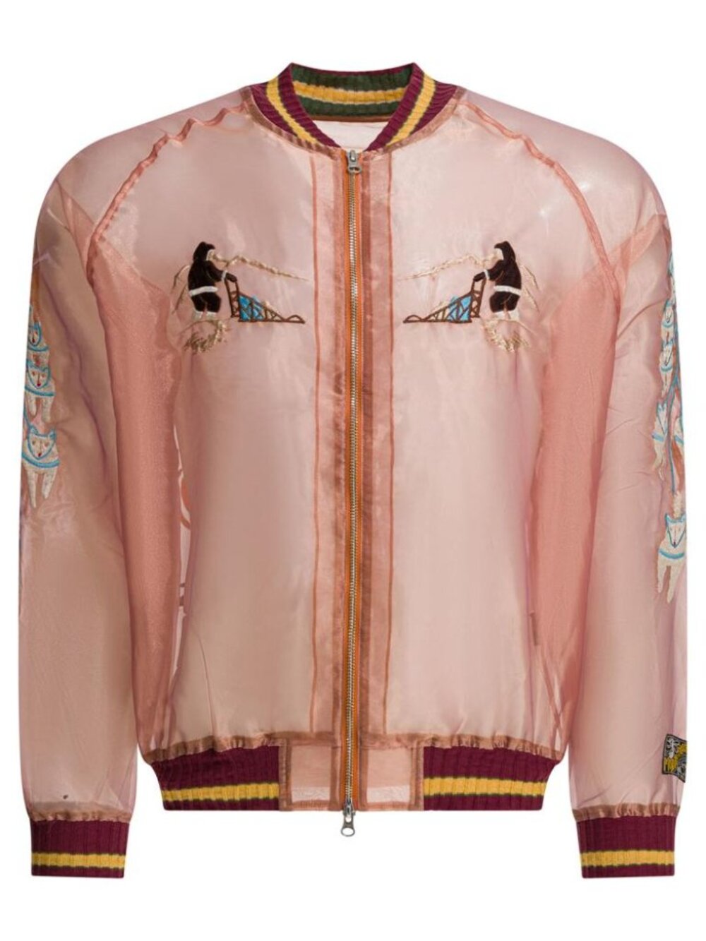 Kapital Sheer Pearl Mosquito Guard Bomber Jacket Tag Size 3 Men